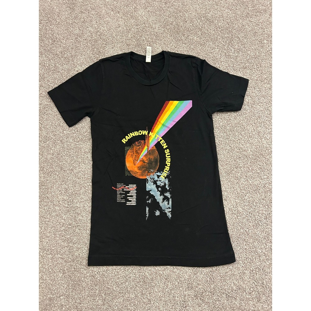Rainbow Kitten Surprise T-Shirt Unisex XS Black Excellent Band Merch Graphic Tee